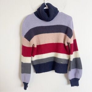 Ted baker color by numbers Moliea striped mohair blend turtleneck sweater